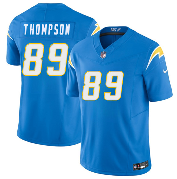 Los Angeles Chargers #89 Brenen Thompson Blue 2026 F.U.S.E. Vapor Limited Football Stitched Jersey Los Angeles Chargers #89 Brenen Thompson Blue 2026 F.U.S.E. Vapor Limited Football Stitched Jersey