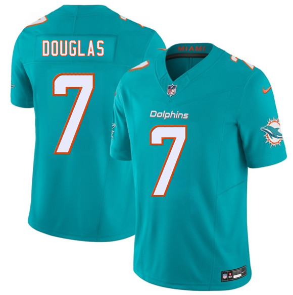 Miami Dolphins #7 Caleb Douglas Aqua 2026 Draft F.U.S.E. Vapor Limited Football Stitched Jersey Miami Dolphins #7 Caleb Douglas Aqua 2026 Draft F.U.S.E. Vapor Limited Football Stitched Jersey
