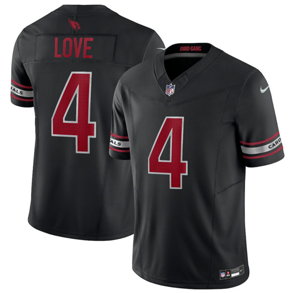 Arizona Cardinals #4 Jeremiyah Love Black 2026 Draft F.U.S.E. Vapor Untouchable Limited Football Stitched Jersey
