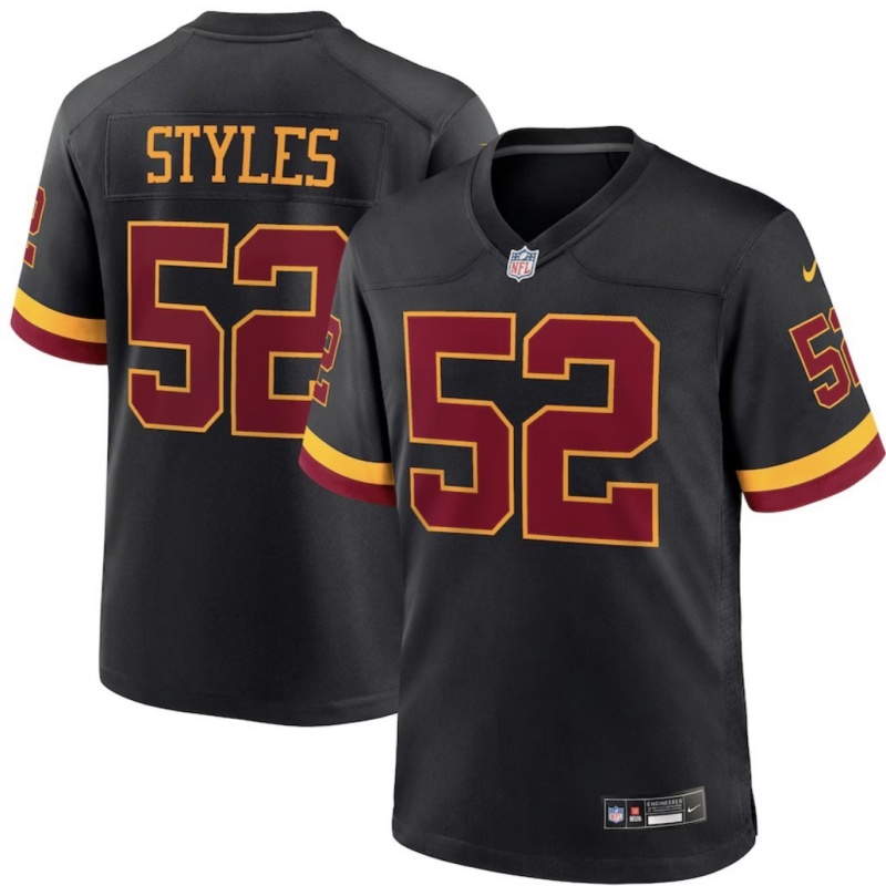 Washington Commanders #52 Sonny Styles Black 2026 F.U.S.E. Hail Raiser Alternate Vapor Limited Stitched Football Jersey Washington Commanders #52 Sonny Styles Black 2026 F.U.S.E. Hail Raiser Alternate Vapor Limited Stitched Football Jersey