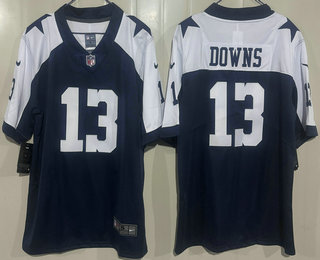 Dallas Cowboys #13 Caleb Downs Limited Navy Alternate Vapor Jersey