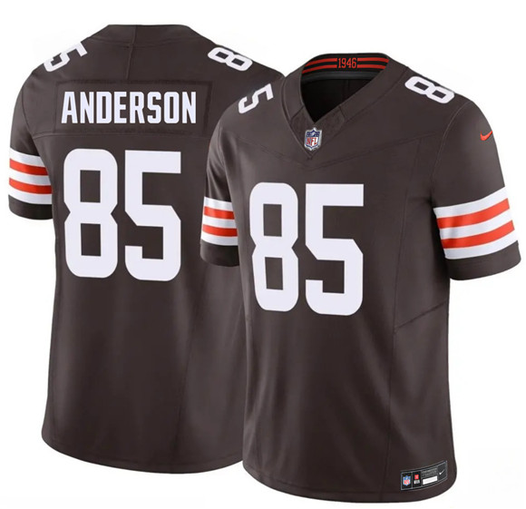 Cleveland Browns #85 Aaron Anderson Brown 2026 Draft F.U.S.E. Vapor Limited Football Stitched Jersey