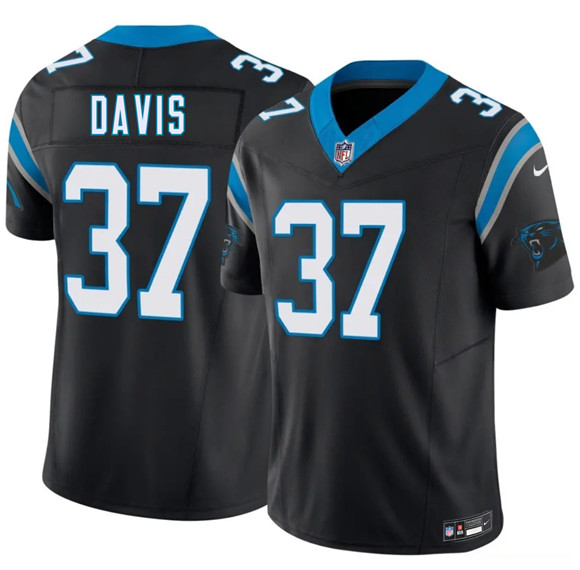 Carolina Panthers #37 Miles Davis Black 2026 Draft F.U.S.E. Vapor Limited Football Stitched Jersey