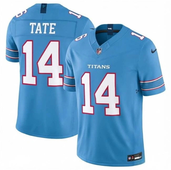 Tennessee Titans #14 Carnell Tate Light Blue 2026 F.U.S.E. Vapor Limited Football Stitched Jersey