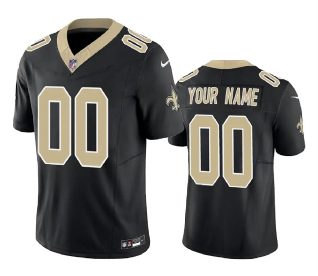 New Orleans Saints Active Player Custom Black 2023 F.U.S.E.Vapor Limited Stitched Football Jersey