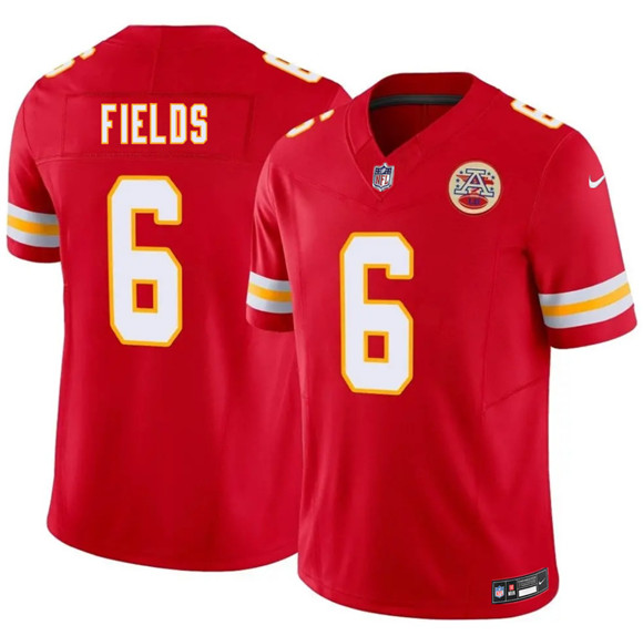 Kansas City Chiefs #6 Justin Fields Red 2026 F.U.S.E. Vapor Untouchable Limited Football Stitched Jersey