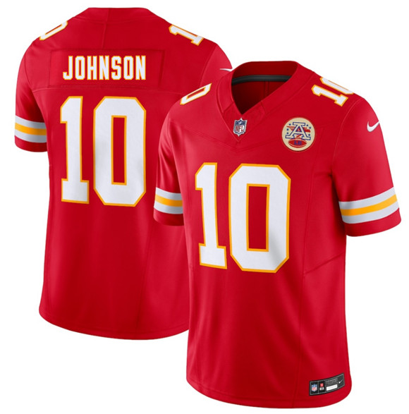 Kansas City Chiefs #10 Emmett Johnson Red 2026 Draft F.U.S.E. Vapor Untouchable Limited Football Stitched Jersey