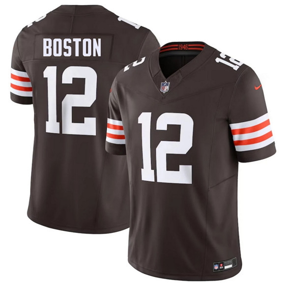 Cleveland Browns #12 Denzel Boston Brown 2026 Draft F.U.S.E. Vapor Limited Football Stitched Jersey