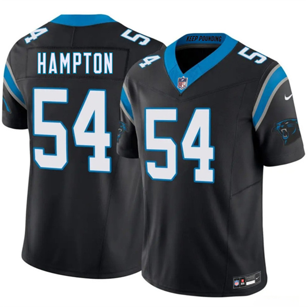 Carolina Panthers #54 Nick Hampton Black 2026 F.U.S.E. Vapor Limited Football Stitched Jersey