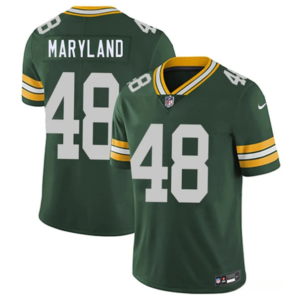 Green Bay Packers #48 RJ Maryland Green 2026 Draft Vapor Untouchable Limited Football Stitched Jersey
