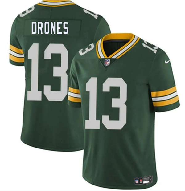 Green Bay Packers #13 Kyron Drones Green 2026 Draft Vapor Untouchable Limited Football Stitched Jersey