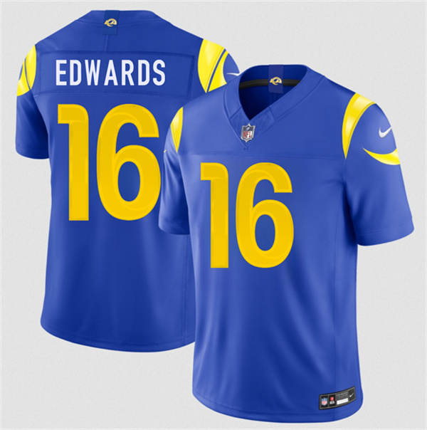 Los Angeles Rams #16 Tru Edwards Royal 2026 F.U.S.E. Vapor Limited Football Stitched Jersey