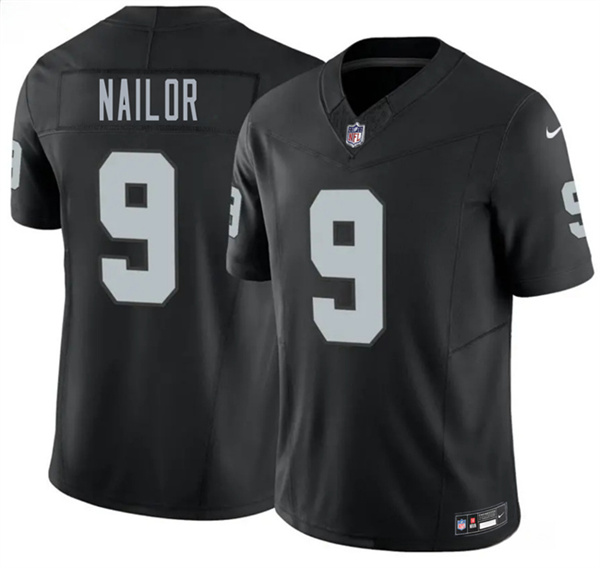 Las Vegas Raiders #9 Jalen Nailor Black 2026 F.U.S.E. Vapor Untouchable Limited Football Stitched Jersey