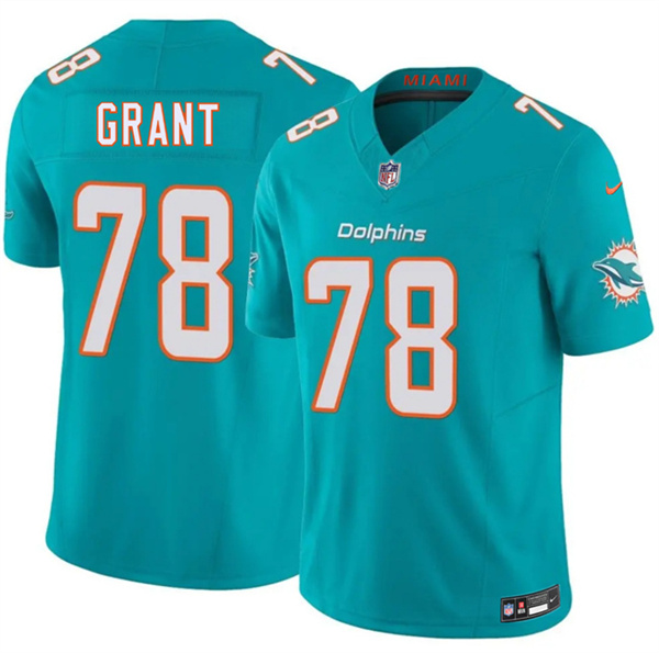 Miami Dolphins #78 Kenneth Grant Aqua 2026 F.U.S.E. Vapor Limited Football Stitched Jersey
