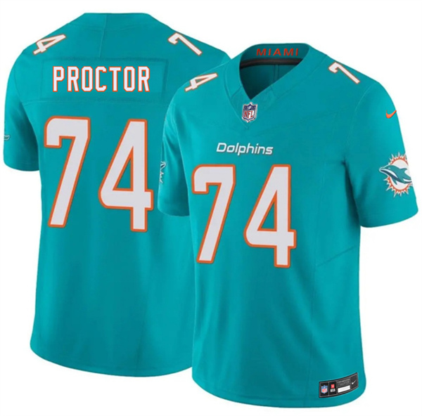 Miami Dolphins #74 Kayden Proctor Aqua 2026 Draft F.U.S.E. Vapor Limited Football Stitched Jersey