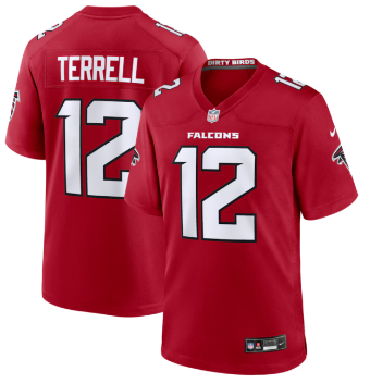 Atlanta Falcons #12 Avieon Terrell Red Game Stitched Jersey
