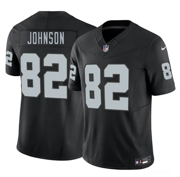 Las Vegas Raiders #82 Brandon Johnson Black 2026 F.U.S.E. Vapor Untouchable Limited Football Stitched Jersey
