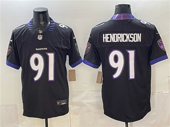 Baltimore Ravens #91 Trey Hendrickson Black 2026 F.U.S.E. Alternate Vapor Stitched Limited Football Stitched Jersey