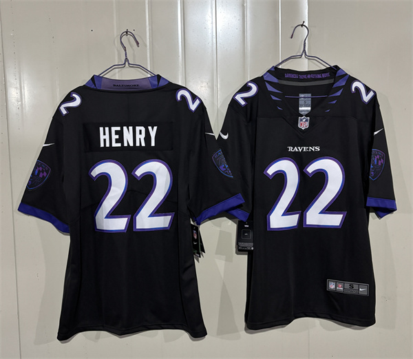 Baltimore Ravens #22 Derrick Henry Black 2026 Alternate Vapor Limited Football Stitched Jersey