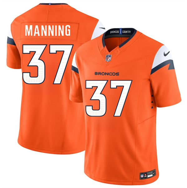 Denver Broncos #37 Paul Manning Orange 2026 F.U.S.E. Vapor Limited Football Stitched Jersey