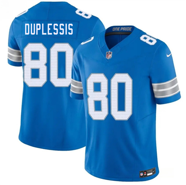 Detroit Lions #80 Kyre Duplessis Blue 2026 F.U.S.E. Vapor Limited Football Stitched Jersey