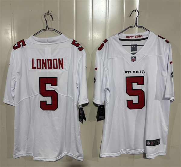 Atlanta Falcons #5 Drake London White 2026 New Vapor Untouchable Limited Football Stitched Jersey
