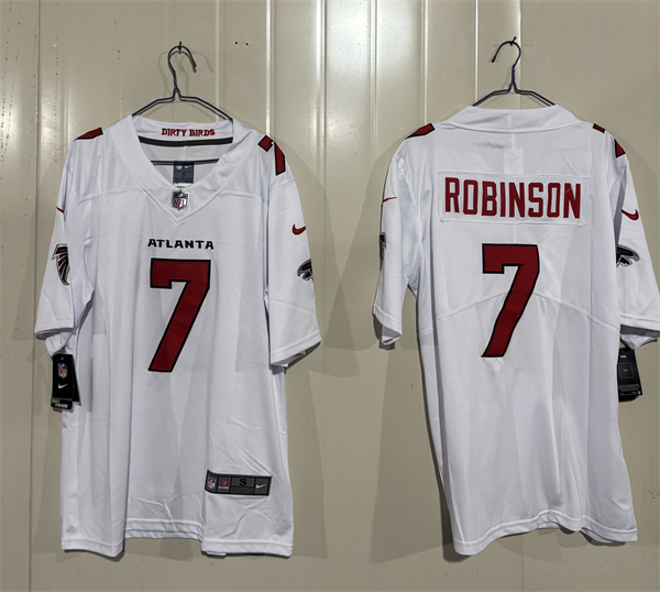 Atlanta Falcons #7 Bijan Robinson White 2026 New Vapor Untouchable Limited Football Stitched Jersey