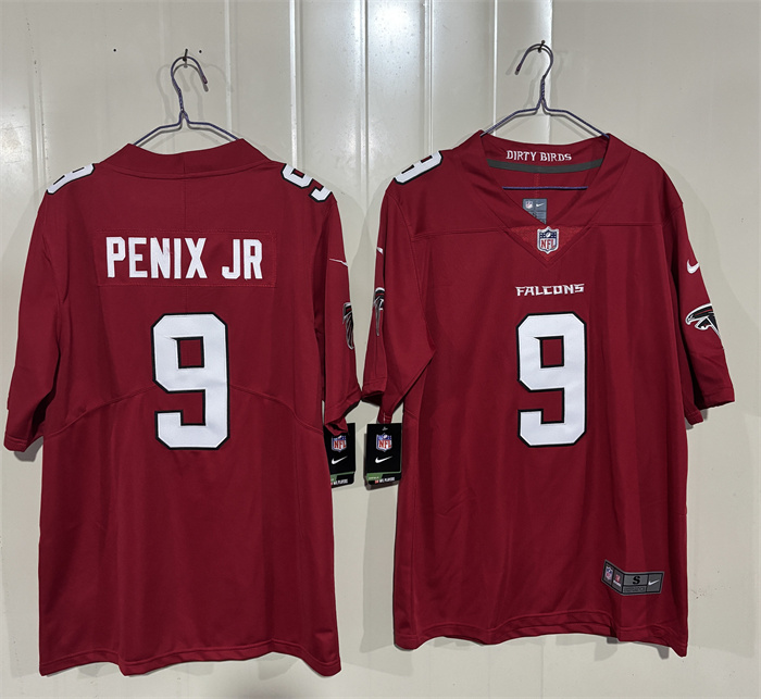 Atlanta Falcons #9 Michael Penix Jr. Red 2026 New Vapor Untouchable Limited Stitched Football Jersey Atlanta Falcons #9 Michael Penix Jr. Red 2026 New Vapor Untouchable Limited Stitched Football Jersey