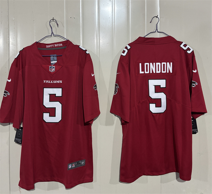 Atlanta Falcons #5 Drake London Red 2026 New Vapor Untouchable Limited Stitched Football Jersey