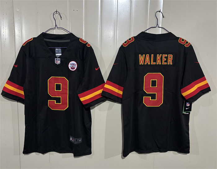 Kansas City Chiefs #9 Kenneth Walker III Black 2026 Vapor Untouchable Limited Stitched Football Jersey