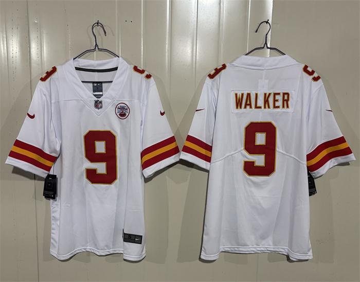 Kansas City Chiefs #9 Kenneth Walker III White 2026 Vapor Untouchable Limited Stitched Football Jersey