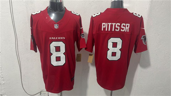 Atlanta Falcons #8 Kyle Pitts Sr. Red 2026 New F.U.S.E. Vapor Untouchable Limited Football Stitched Jersey