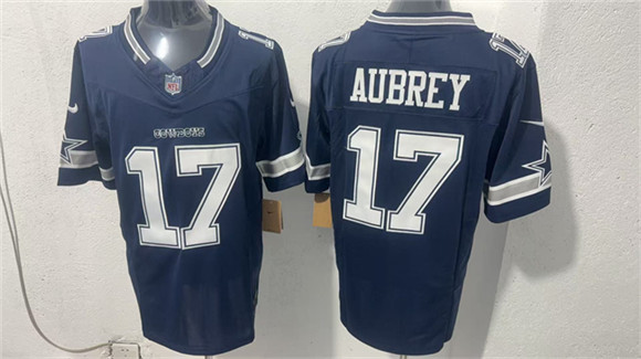 Dallas Cowboys #17 Brandon Aubrey Navy 2026 F.U.S.E Vapor Untouchable Limited Stitched Football Jersey