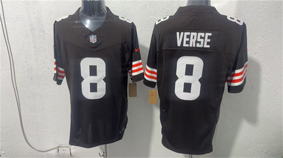 Cleveland Browns #8 Jared Verse Brown 2026 Vapor Limited Football Stitched Jersey