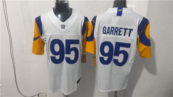 Los Angeles Rams #95 Myles Garrett White 2026 F.U.S.E. Vapor Limited Football Stitched Jersey