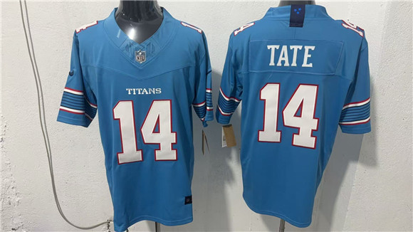 Tennessee Titans #14 Carnell Tate Light Blue 2026 F.U.S.E. Vapor Limited Football Stitched Jersey