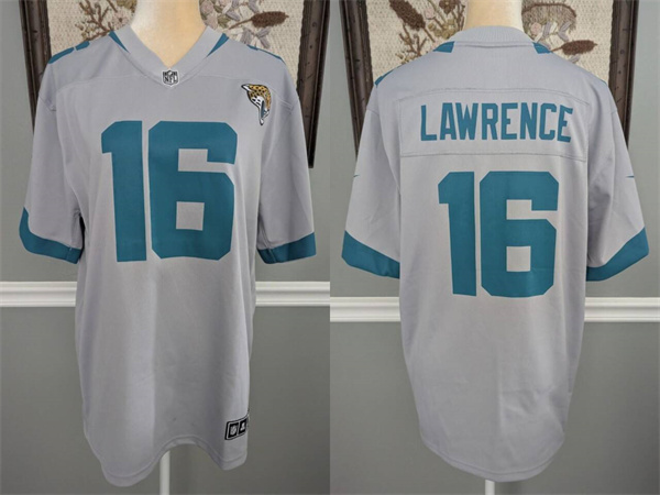 Jacksonville Jaguars #16 Trevor Lawrence White Football Stitched Jersey