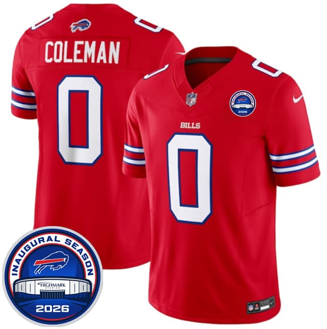 Buffalo Bills #0 Keon Coleman Red F.U.S.E. 2026 Inaugural Season at Highmark Stadium Football Stitched Jersey