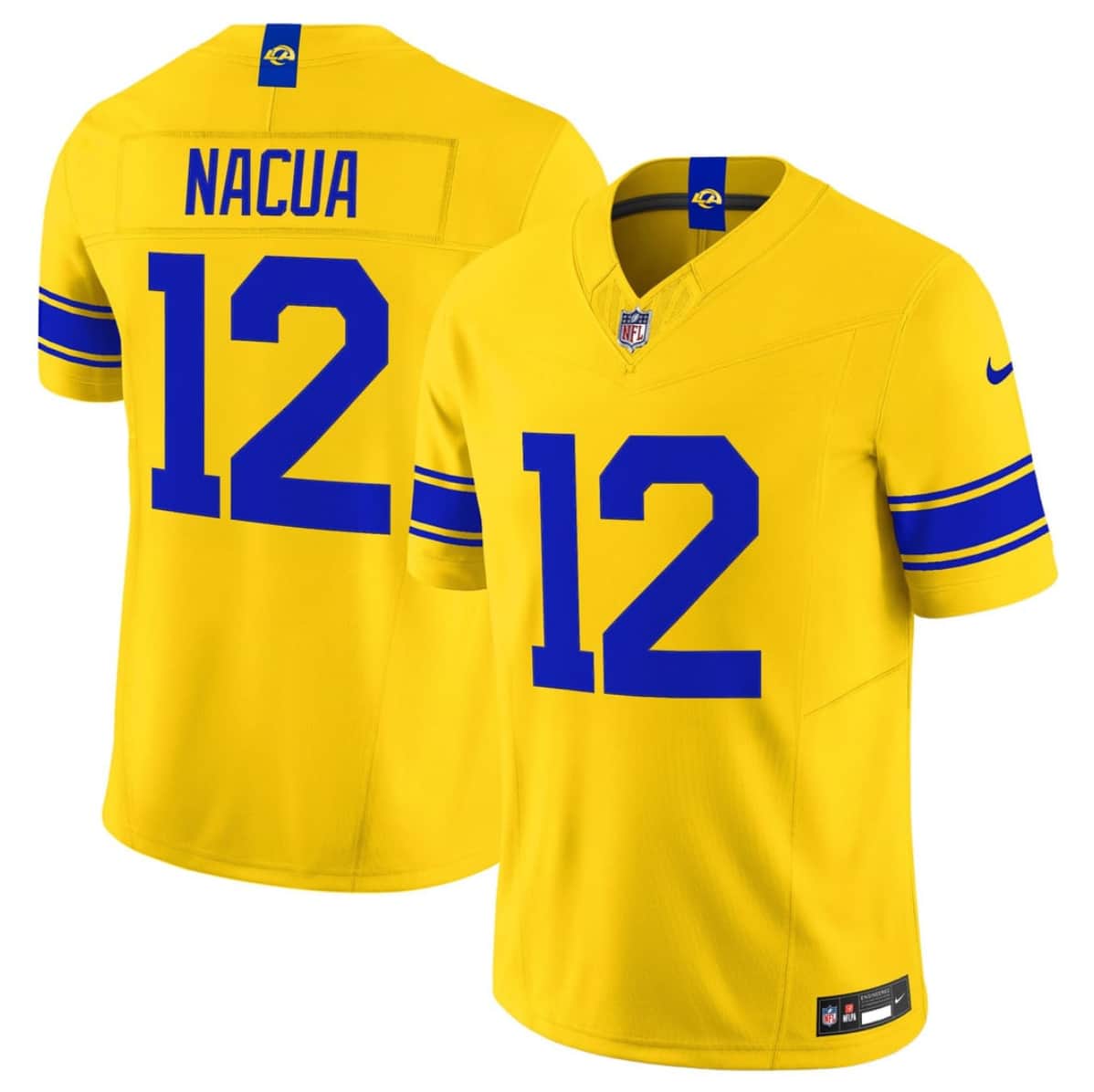 Los Angeles Rams #12 Puka Nacua Yellow 2026 F.U.S.E. Vapor Limited Football Stitched Jersey