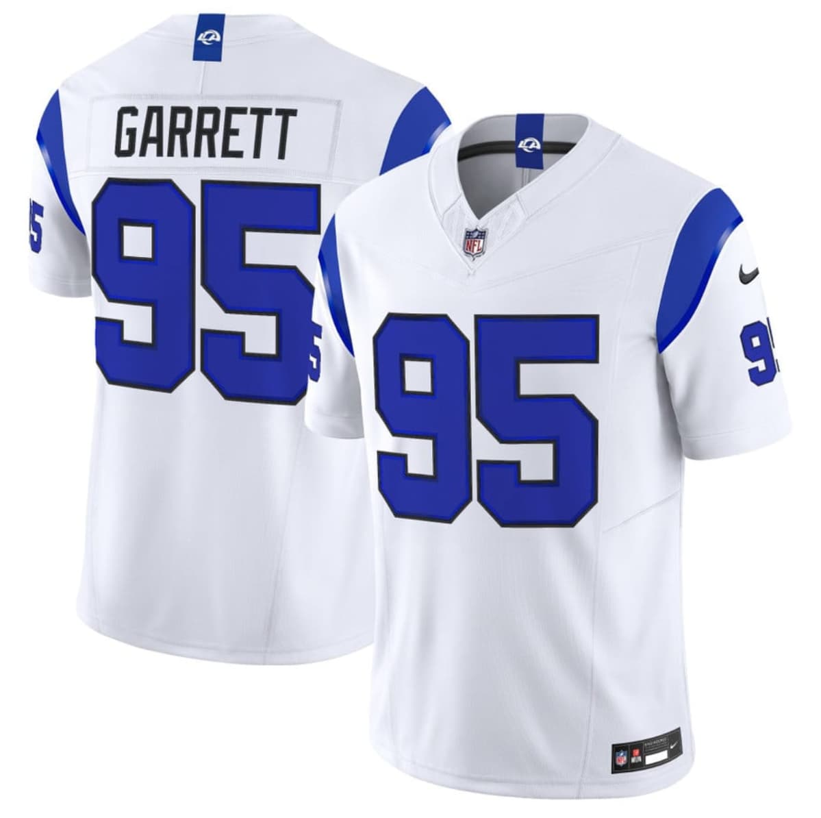 Los Angeles Rams #95 Myles Garrett White 2026 F.U.S.E. Vapor Limited Football Stitched Jersey