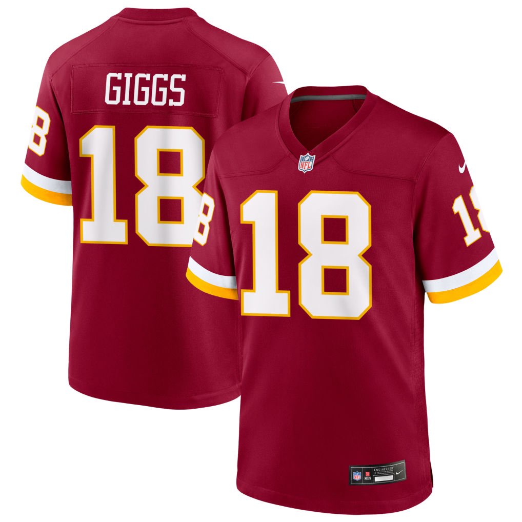 Washington Commanders #18 Stephon Diggs Red 2026 Vapor Limited Stitched Football Jersey Washington Commanders #18 Stephon Diggs Red 2026 Vapor Limited Stitched Football Jersey