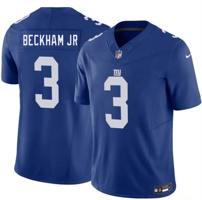 New York Giants #3 Odell Beckham Jr Blue 2026 F.U.S.E. Vapor Untouchable Limited Football Stitched Jersey