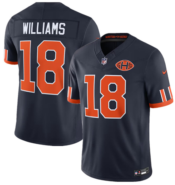 Chicago Bears #18 Caleb Williams Navy 2026 F.U.S.E. Rivalries Collection Limited Football Stitched Jersey Chicago Bears #18 Caleb Williams Navy 2026 F.U.S.E. Rivalries Collection Limited Football Stitched Jersey