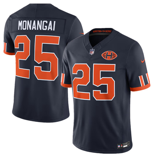 Chicago Bears #25 Kyle Monangai Navy 2026 F.U.S.E. Rivalries Collection Limited Football Stitched Jersey Chicago Bears #25 Kyle Monangai Navy 2026 F.U.S.E. Rivalries Collection Limited Football Stitched Jersey