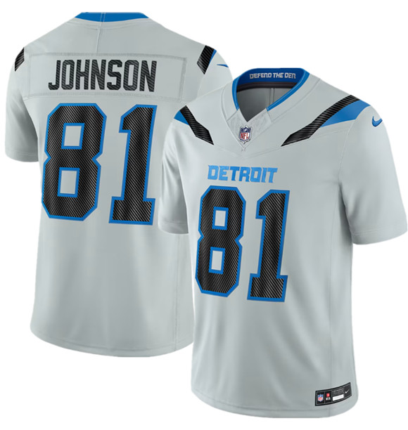 Detroit Lions #81 Calvin Johnson Silver 2026 F.U.S.E. Rivalries Collection Limited Football Stitched Jersey