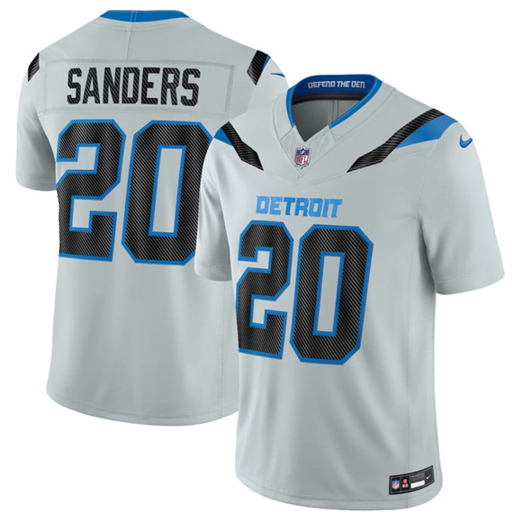 Detroit Lions #20 Barry Sanders Silver 2026 F.U.S.E. Rivalries Collection Limited Football Stitched Jersey