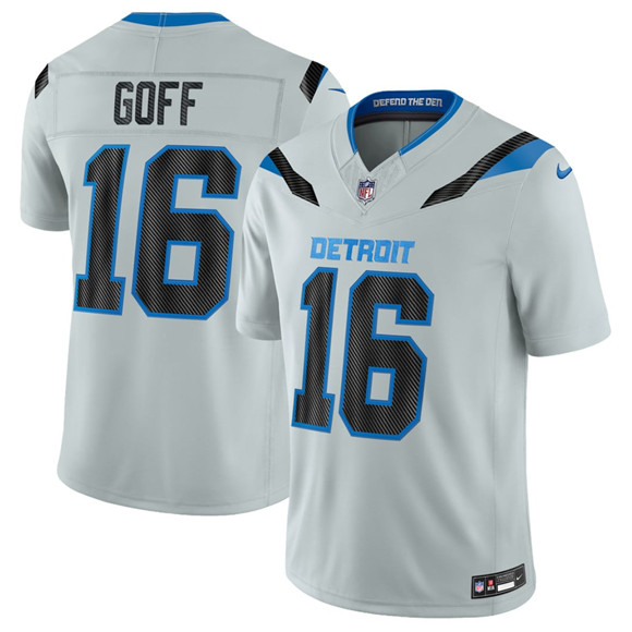 Detroit Lions #16 Jared Goff Silver 2026 F.U.S.E. Rivalries Collection Limited Football Stitched Jersey