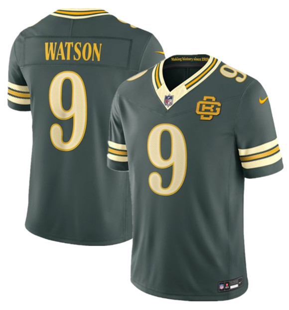 Green Bay Packers #9 Christian Watson Dark Green 2026 F.U.S.E. Rivalries Collection Limited Football Stitched Jersey