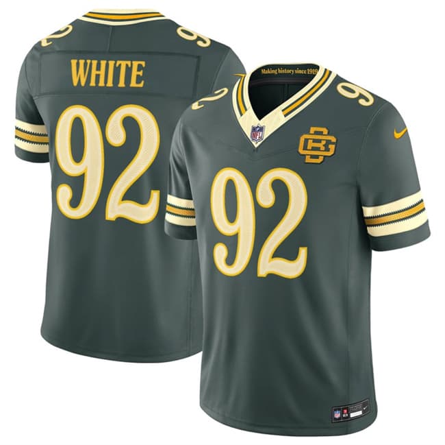 Green Bay Packers #92 Reggie white Dark Green 2026 F.U.S.E. Rivalries Collection Limited Football Stitched Jersey