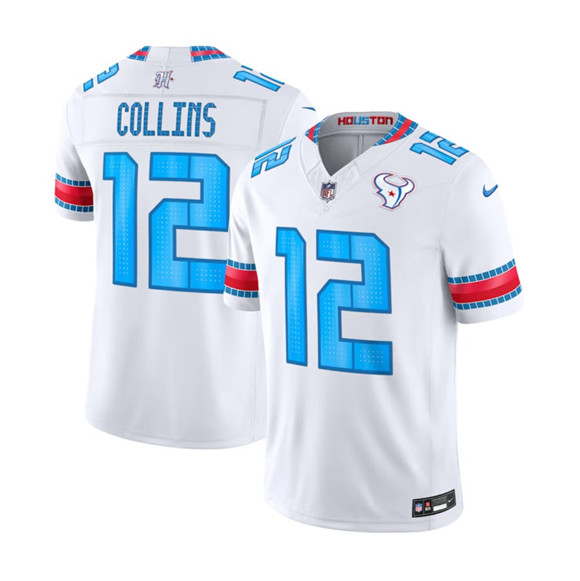 Houston Texans #12 Nico Collins White 2026 F.U.S.E. Rivalries Collection Limited Football Stitched Jersey